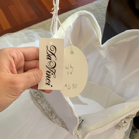 DaVinci Strapless Wedding Gown NWT - Picture 5 of 6